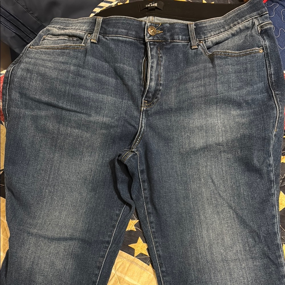 LuLaRoe Plus Size Blue Denim Jeans